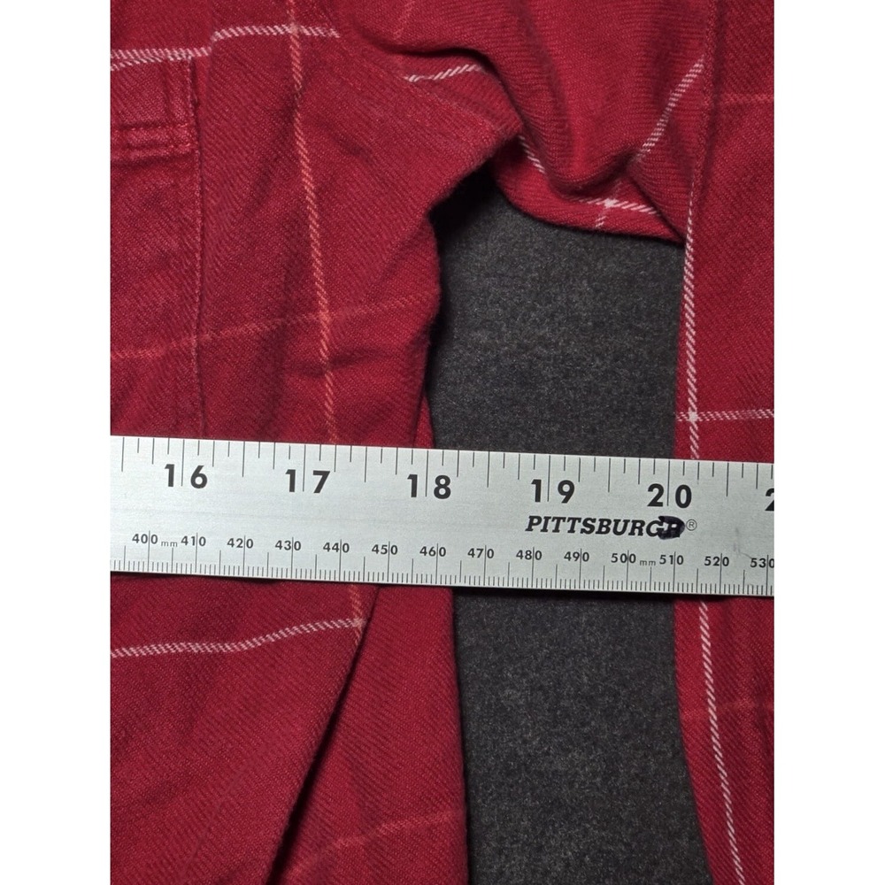 Aubin & Wills Check Shirt Size UK 8 US Small Red Plaid Check London England - Picture 6 of 7